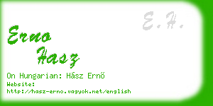 erno hasz business card